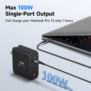 Di alta qualità 140W 100W caricatore Super veloce GaN 20W 45W Cargador 4 a1c tipo C caricabatterie rapido 120W ricarica telefono per Xiaomi - Product Image 3