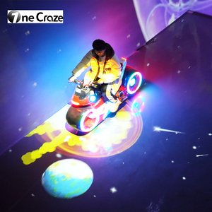 เกมรถโกคาร์ทแบบอินเตอร์แอคทีฟพร้อมระบบฉายภาพลงพื้นแบบสมจริงสำหรับสวนสนุก - Product Image 5