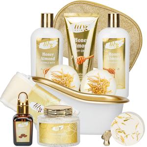 Vente en gros, coffret cadeau personnalisé Spa ensemble de bain avec Lotion bain sel barbe huile shampoing Gel douche pour homme garçon - Product Image 5