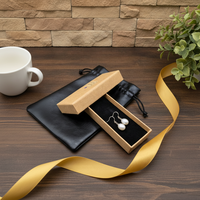 Boîte à bijoux haut de gamme en kraft couleur naturelle, simple et élégante, avec couvercle et base, pour collier, montre, bracelet, boucles d'oreilles, taille personnalisée