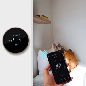 Bandary akıllı dijital Wifi Tuya akıllı sıcaklık ve nem termostat destek Google Alexa akıllı yuva öğrenme termostatı