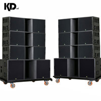 KD-1/KD-28 Enceinte Line Array Professionnelle 3 voies Double 15 pouces 1200W/240W Puissante avec Aimant Néodyme Spéciale Scène