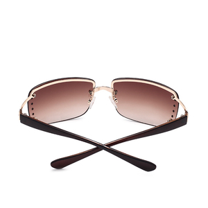 2020 nouveau Diamant Exquis De Luxe Sexy Femmes Carrées Sans Monture Lunettes De Soleil Clair <span class=keywords><strong>UV400</strong></span> lunettes De Conduite - Product Image 3