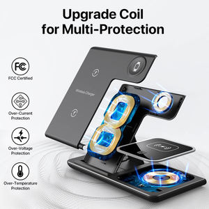 Prêt à Expédier Meilleures Ventes Nouveaux Produits Électroniques Gadgets Chargeur Support Type C 3 en 1 Chargeur Sans Fil pour <span class=keywords><strong>Apple</strong></span> iPhone Samsung - Product Image 6