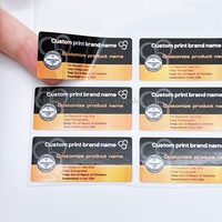 Geringe Mindestbestellmenge 1 Stück Kundenspezifischer Markendruck 10ml 3ml Peptid Kleines Fläschchen Aufkleber Etikett