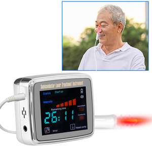 Reloj de Terapia Láser de 13 Orificios y 650nm con Diodo LLLT para la Presión Arterial Alta y la Sinusitis, Irradiación Láser - Product Image 1