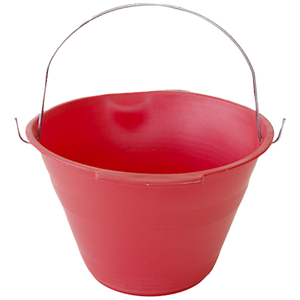 Secchio da muratore da 10 litri, colore rosso - Product Image 1