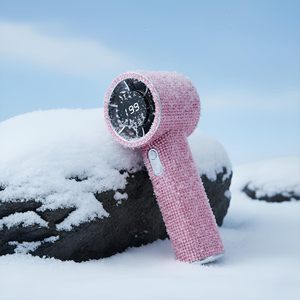 Factory Wholesale S5 Diamond Fan LED Display 199 Gear Adjustment Handheld Turbo Lash Fan for Eyelash <b>Extensions</b> - Product Image 2