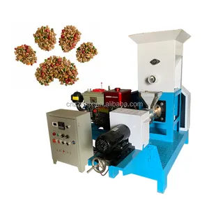2024 newest design electrical fish feed processing floating fish feed pellet extruder machine