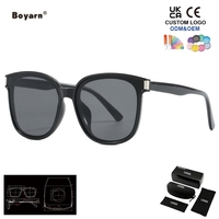 Lunettes de soleil carrées Boyarn pour femme, style vintage rétro, anti-éblouissement, pour l'extérieur, les voyages, la pêche, lunettes de soleil pour femmes