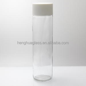 Tùy Chỉnh Nước Khoáng 75cl 25Oz VOSS Phong Cách Chai Thủy Tinh Rỗng <span class=keywords><strong>750Ml</strong></span> Xi Lanh Hình Dạng Chai Nước Trái Cây Với Nắp Nhựa - Product Image 1