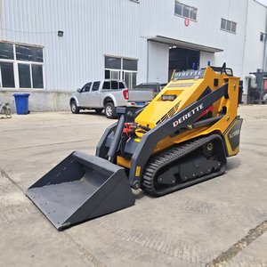 1톤 데레트 XC1100 미니 스키드 스티어 로더 건설 로더 기계 토공 기계 쿠보타 엔진 트랙 미니 로더 - Product Image 5