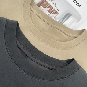 Streetwear personnalisé grande taille des t-shirts lourds pour hommes, t-shirt surdimensionné imprimé bouffant à épaules tombantes 100% coton pour hommes - Product Image 1