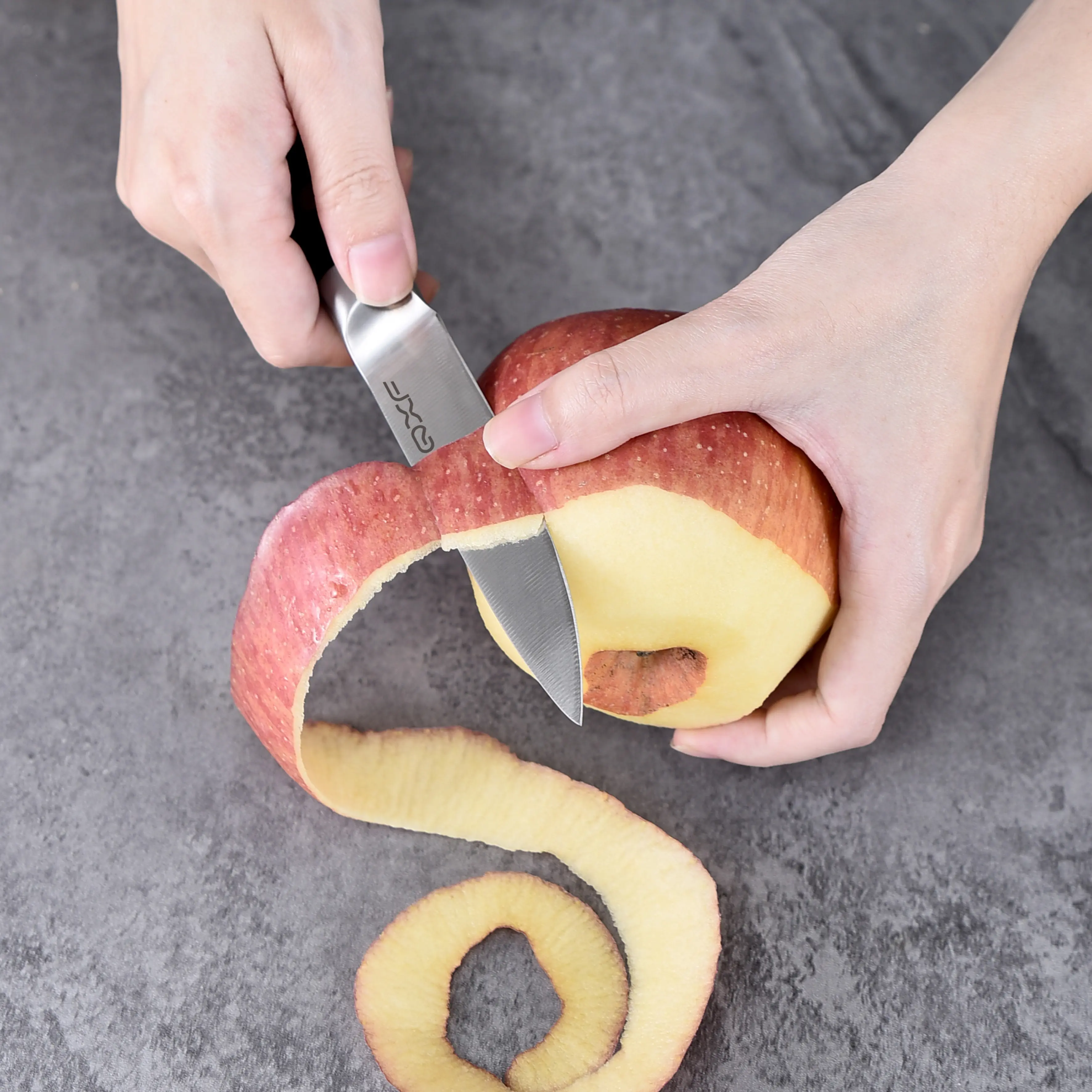 QXF in acciaio inox 3.5 pollici cucina frutta coltello Ultra affilato frutta coltello da cucina con manico Pakkawood
