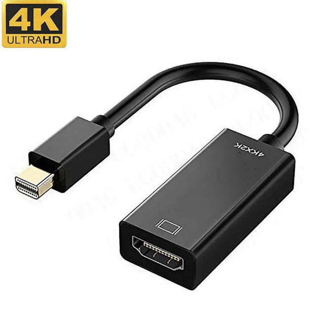 4K Mini DP to HDTV Converter Thunderbolt2 Mini to HDTV Adapter Cord for Apple MacBook Air Pro