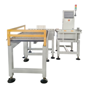 <b>Large</b> Scale Digital Steel Checkweigher <b>Roller</b> Conveyor for Cartons OEM Customizable 10g Pusher Auto Reject Online Auto Weighing - Product Image 1