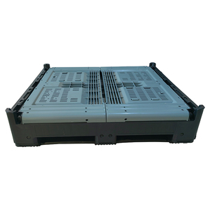Boîte de palette pliable en <span class=keywords><strong>plastique</strong></span> ventilé empilable 1200x1000x810, grands Lots de conteneurs de stockage en <span class=keywords><strong>plastique</strong></span> industriel - Product Image 6