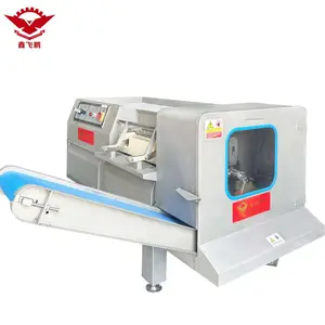 Automatic Meat Dicing Machine Chicken Beef Seafood Fresh Meat Dicer Slicer Cube Cutting Machine Meat Dicer Frozen