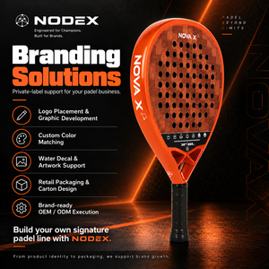 NODEX Padel-Schläger Carbon 24K Gold Diamantform Maximale Leistung OEM ODM Eigenes Logo Professionell Großhandel - Product Image 6