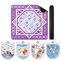 Tapis de Mahjong pliable imprimé, design OEM, lisse et silencieux, idéal pour les voyages, les soirées de jeux en extérieur et les fêtes