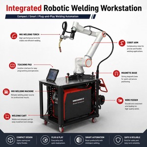 Robot Colaborativo COBOT10 de 6 Ejes para Automatización de Soldadura, 5kg 922mm, 10kg 1400mm, Drag Teach, CE, Soldadura Colaborativa - Product Image 5