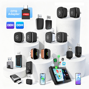 Adaptador Inalámbrico CarPlay Mini Ultra con Indicador LED, Emparejamiento Automático, Compatible con <span class=keywords><strong>Apple</strong></span> CarPlay con Cable y Android Auto, para Proveedores de Carlinkit - Product Image 1