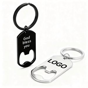 WSY968 Custom Metal Keychain Bottle Opener with Logo Wholesale <b>Cheap</b> Beer Wine Bottle Opener Promotion Holiday Gift - Product Image 1