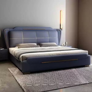 Sofá <span class=keywords><strong>Cama</strong></span> <span class=keywords><strong>Doble</strong></span> de Lujo Moderno en Negro para Bodas, con Tapicería Suave de Alta Gama en Microfibra de Cuero y Estructura de Madera, <span class=keywords><strong>Precio</strong></span> al por Mayor - Product Image 4