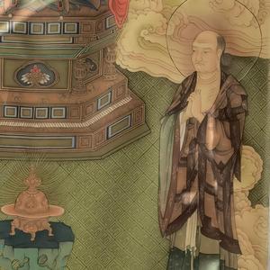 Peintures d'images bouddhistes du Bouddha du Temple de Huayan, des Trois Saints de la Dynastie <span class=keywords><strong>Yuan</strong></span>, dessinées à la main et exclusivement de la dynastie <span class=keywords><strong>Yuan</strong></span> - Product Image 3