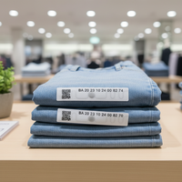Étiquette RFID textile UHF personnalisable pour hôpitaux et hôtels, étanche, lavable, pour système de blanchisserie, fréquence 860-960 MHz, vente en gros