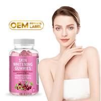 Herborigen OEM Lutathione Gummies, gommes blanchissantes pour le corps et le visage, collagène éclatant, antioxydant, complément blanchissant pour la peau, détoxifiant
