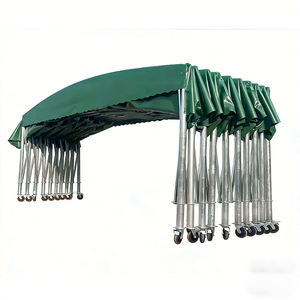 Carpa de almacén móvil retráctil con protección solar - Toldo plegable de PVC impermeable y resistente a los rayos UV para espacios exteriores - Product Image 5