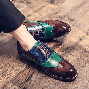 Nouvelles Idées de Produits 2025 – <span class=keywords><strong>Chaussures</strong></span> Habillées en Cuir Véritable pour Hommes, Style Italien, à Lacets, Mocassins de Bureau Oxford Plats pour le Printemps - Product Image 5