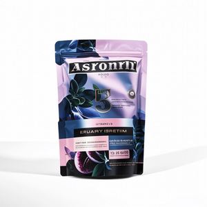 Sac en plastique refermable autoportant à impression personnalisée de qualité alimentaire aluminisé avec des caractéristiques de verrouillage anti-odeur pour l'emballage des aliments - Product Image 5