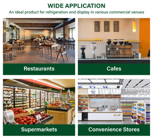 Frigorifero Verticale Commerciale a 3 Porte con Ventilazione Forzata e Illuminazione LED per Esposizione Bevande in Negozi di Alimentari - Product Image 6