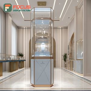 Sistema de Exhibición de Joyería de Alta Visibilidad con Acabado Laminado, Vitrina Comercial para Tiendas - Product Image 3