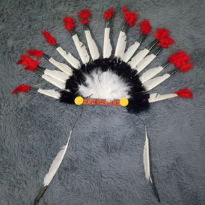 Milish <strong>carnival</strong> indian <strong>feather</strong> headdress <strong>headpiece</strong> mh 0154 MH-0154 for both outdoor and and indoor - Product Image 1