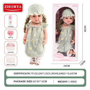 Poupée <span class=keywords><strong>Reborn</strong></span> en Silicone Zhorya Fashion <span class=keywords><strong>Boutique</strong></span> Réaliste 22 Pouces Poupées Bébé <span class=keywords><strong>Reborn</strong></span> - Product Image 5