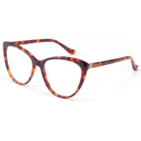 Montura de gafas de acetato de diseño italiano a la moda, montura de gafas de metal para ojos de gato, en stock