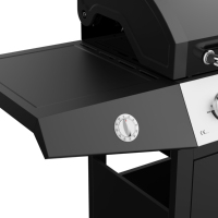 Barbecue à gaz 3 brûleurs avec panneau en acier inoxydable de qualité supérieure, allumage piézoélectrique et armoire de rangement pour fêtes de jardin