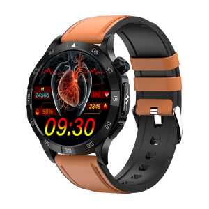 2024 GT381 Smart ECG Watch 1,43 pulgadas Amoled pantalla táctil completa cuero SOS llamada de emergencia monitoreo de temperatura aplicación sincronización correo electrónico - Product Image 1