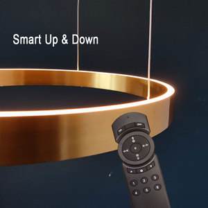 Vente en gros de lustre à LED en forme de C-plafonnier minimaliste italien pour salle de séjour de restaurant <span class=keywords><strong>d</strong></span>'hôtel - Product Image 5