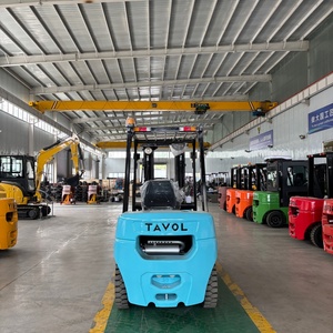 Forklift Diesel Tavol 3T Ban Solid Tugas Berat Counterweight Besi Cor Tiang Tiga Tingkat Hidrolik Untuk Penggunaan Dalam Ruangan - Product Image 4