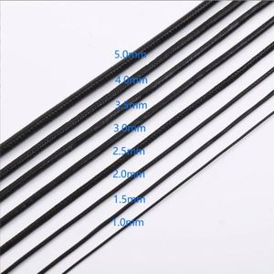 High Quality Cotton Wax String Decoration Braided Rope Waxed Polyester Cord 0.5mm 1mm 2mm - Product Image 2