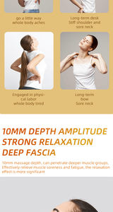 Masajeador Muscular Flexible con Cuatro Cabezales de Masaje, Cinco Velocidades, Pistola de Masaje de Tejido Profundo, Buen Regalo - Product Image 5