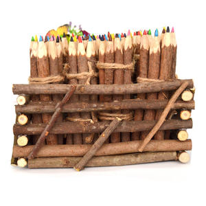 Crayons de couleur créatifs faits à la main en bois de branche de bois personnalisés - Product Image 3