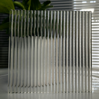 Partner Glass Calidad templada 4-10mm Paneles de vidrio estriado acanalado ultra claro/figurado/estampado/hojas de vidrio laminado