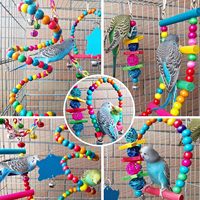 Balancelle pour oiseaux, échelle, pont suspendu, accessoires de cage à oiseaux pour perroquets, jouet pour petits oiseaux, modèle Ez, produit transfrontalier très vendu
