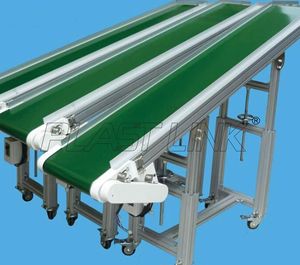 Gıda cam şişe taşıma montaj hattında kullanılan otomasyon PVC konveyör bant modüler - Product Image 4