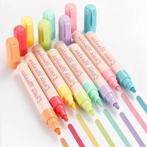 Marqueur à craie liquide personnalisable avec logo, <span class=keywords><strong>palette</strong></span> de couleurs macaron, 1mm 3mm 6mm 10mm 15mm, pour graffiti et art de gribouillage - Product Image 2